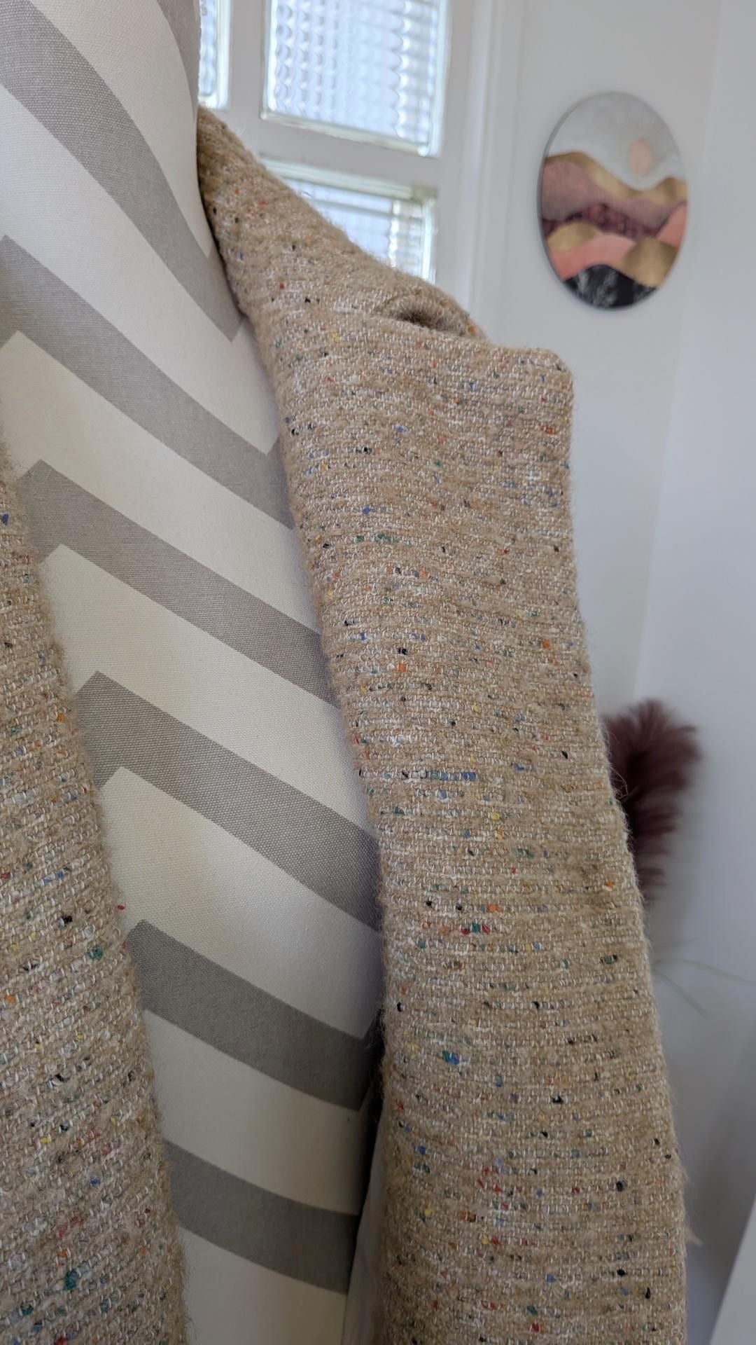 Manteau chaud beige nuancé  - ZARA - 36
