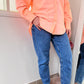 Chemise oversize fluo orange - Zara - 42