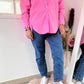 Chemise loose rose fluo - Zara - 42