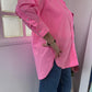 Chemise loose rose fluo - Zara - 42