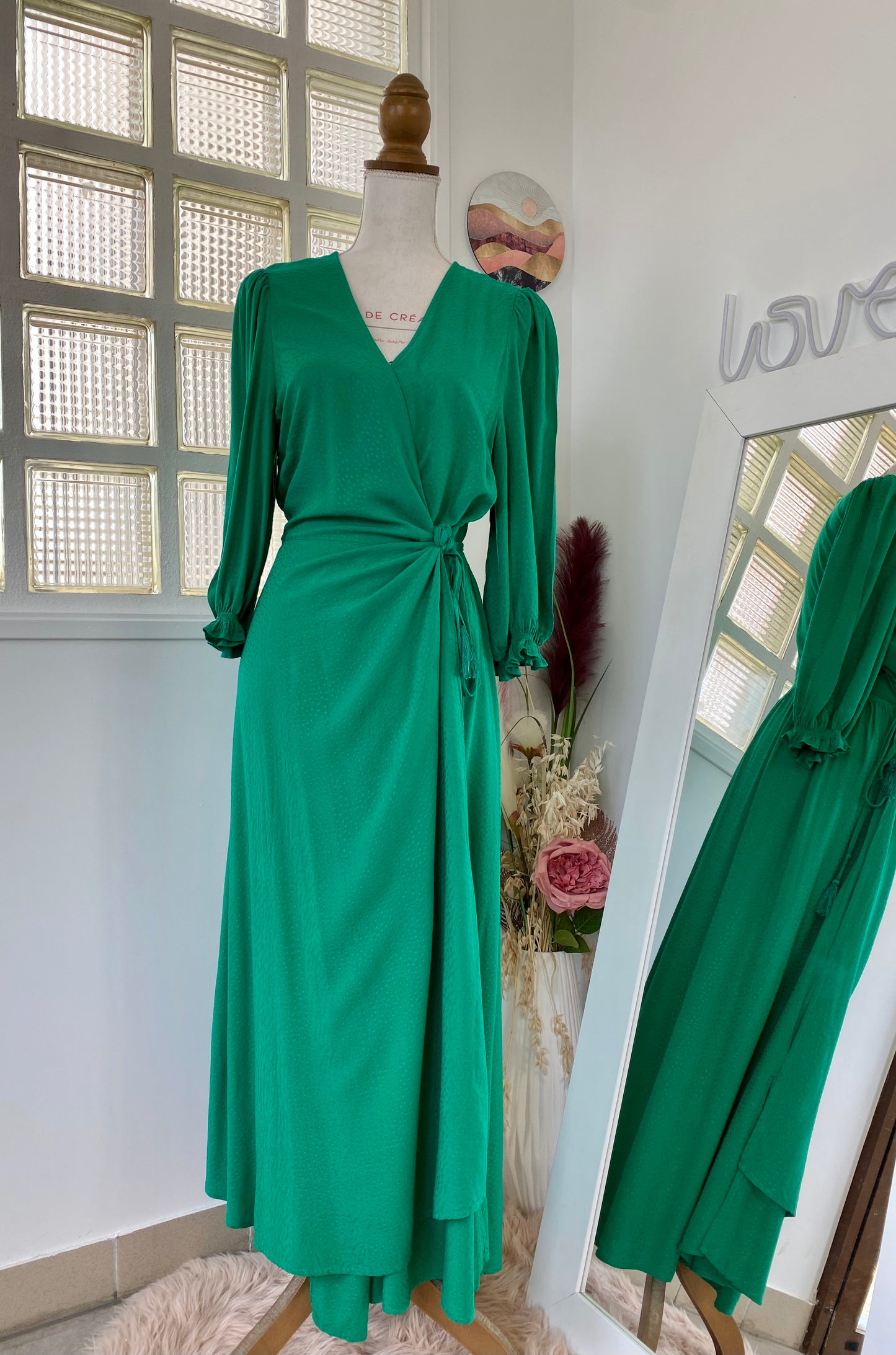 Robe longue Verte - Camaïeu - 42