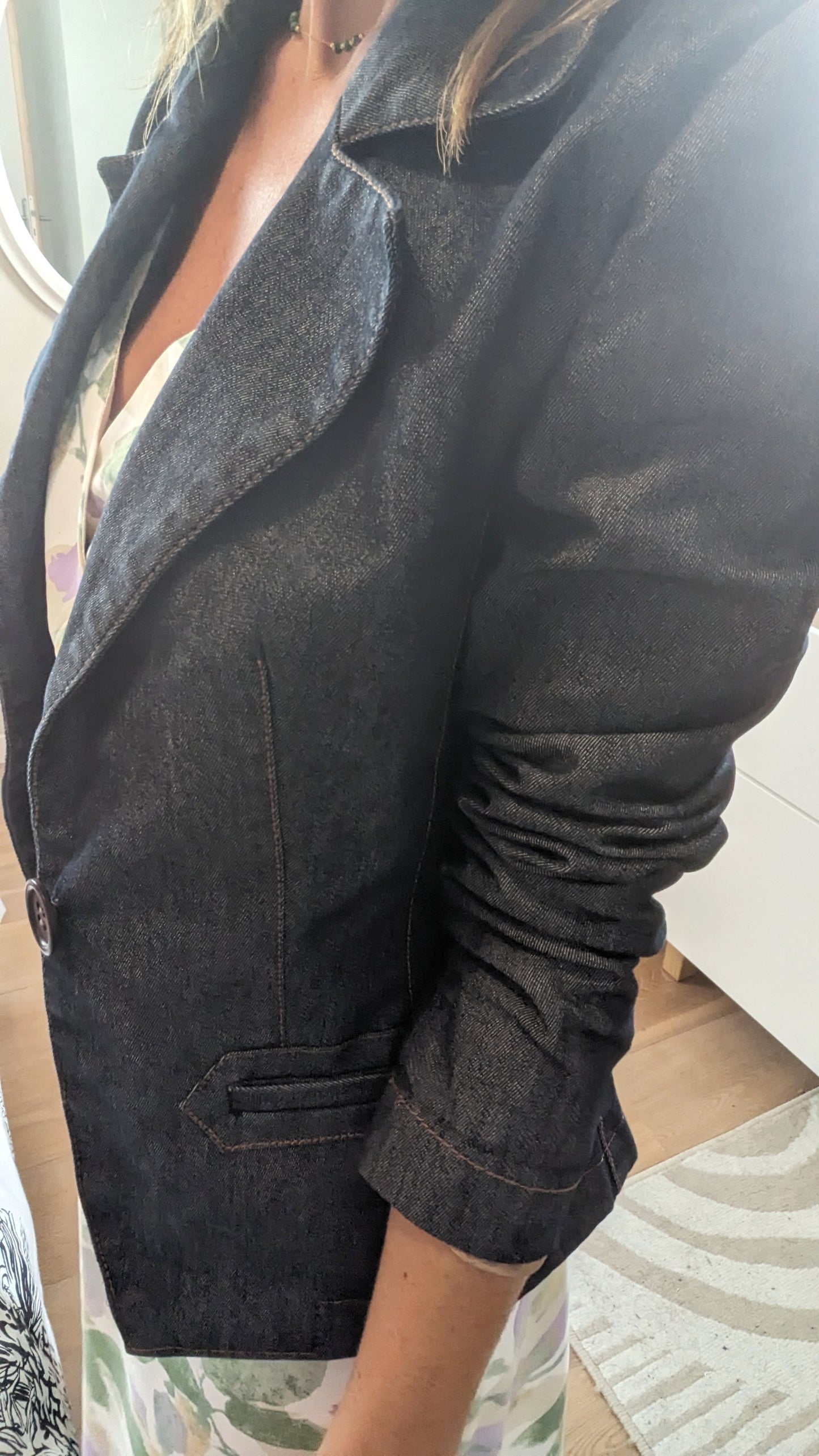 Veste cintrée en jeans - Zara - 36