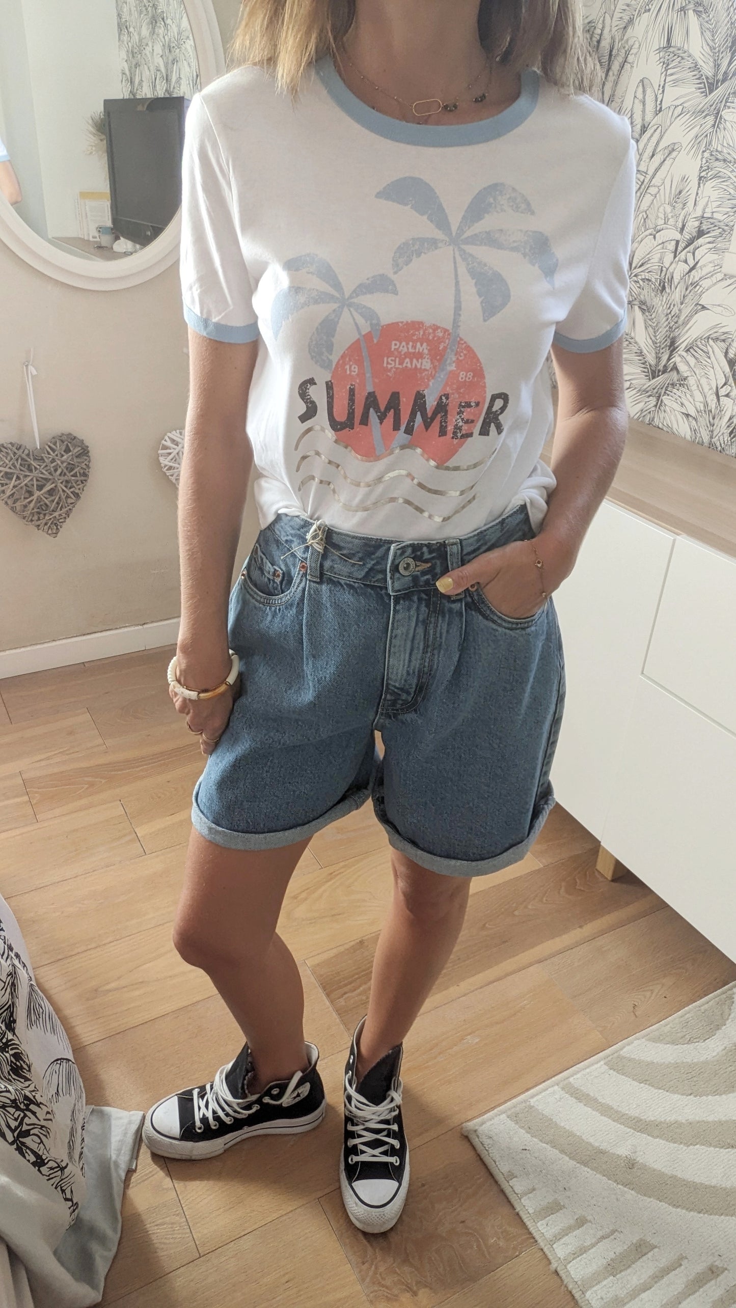 Neuf T-shirt summer - Camaïeu - 36