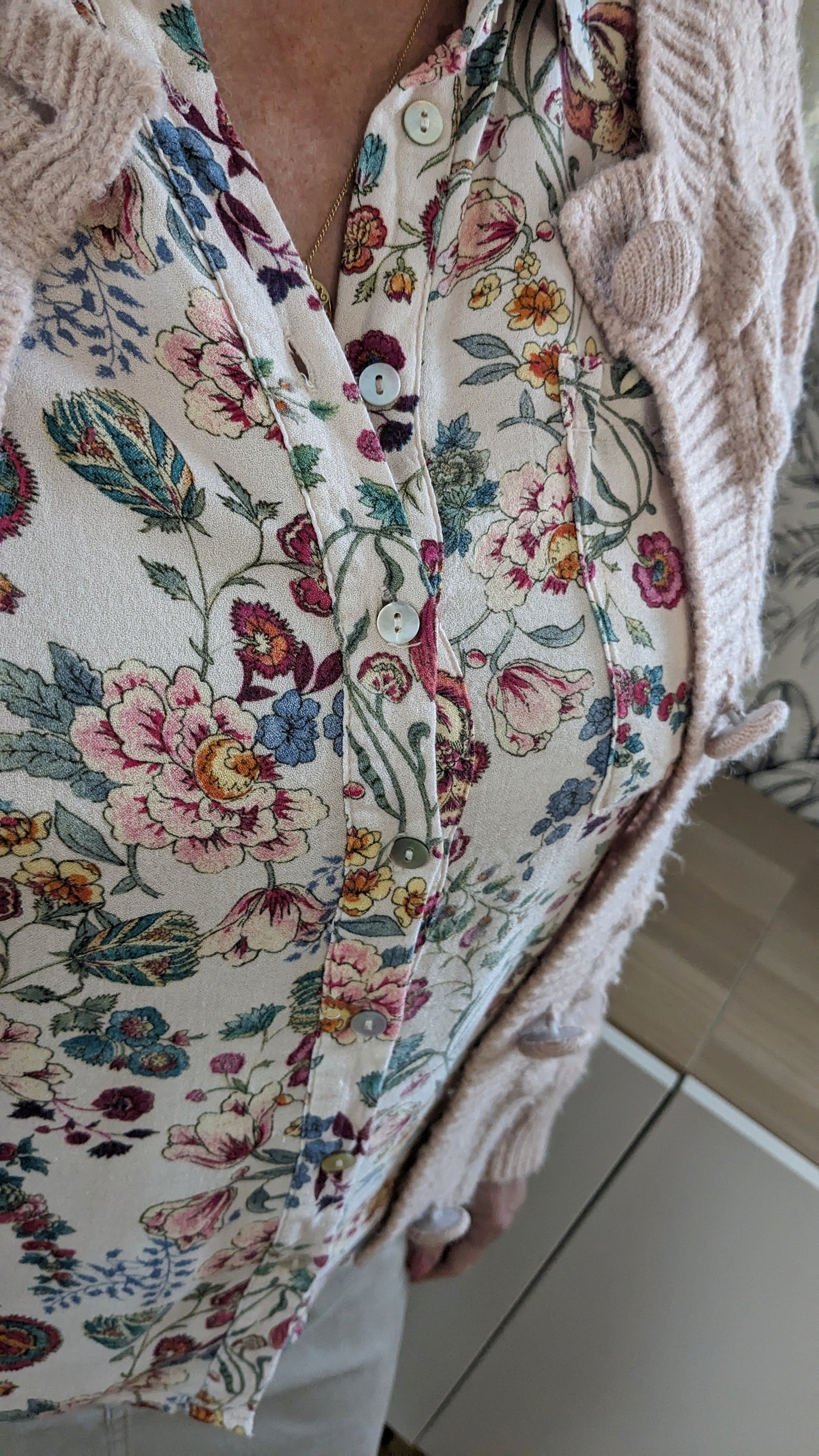 Chemise blouse fleurie - Promod - 42