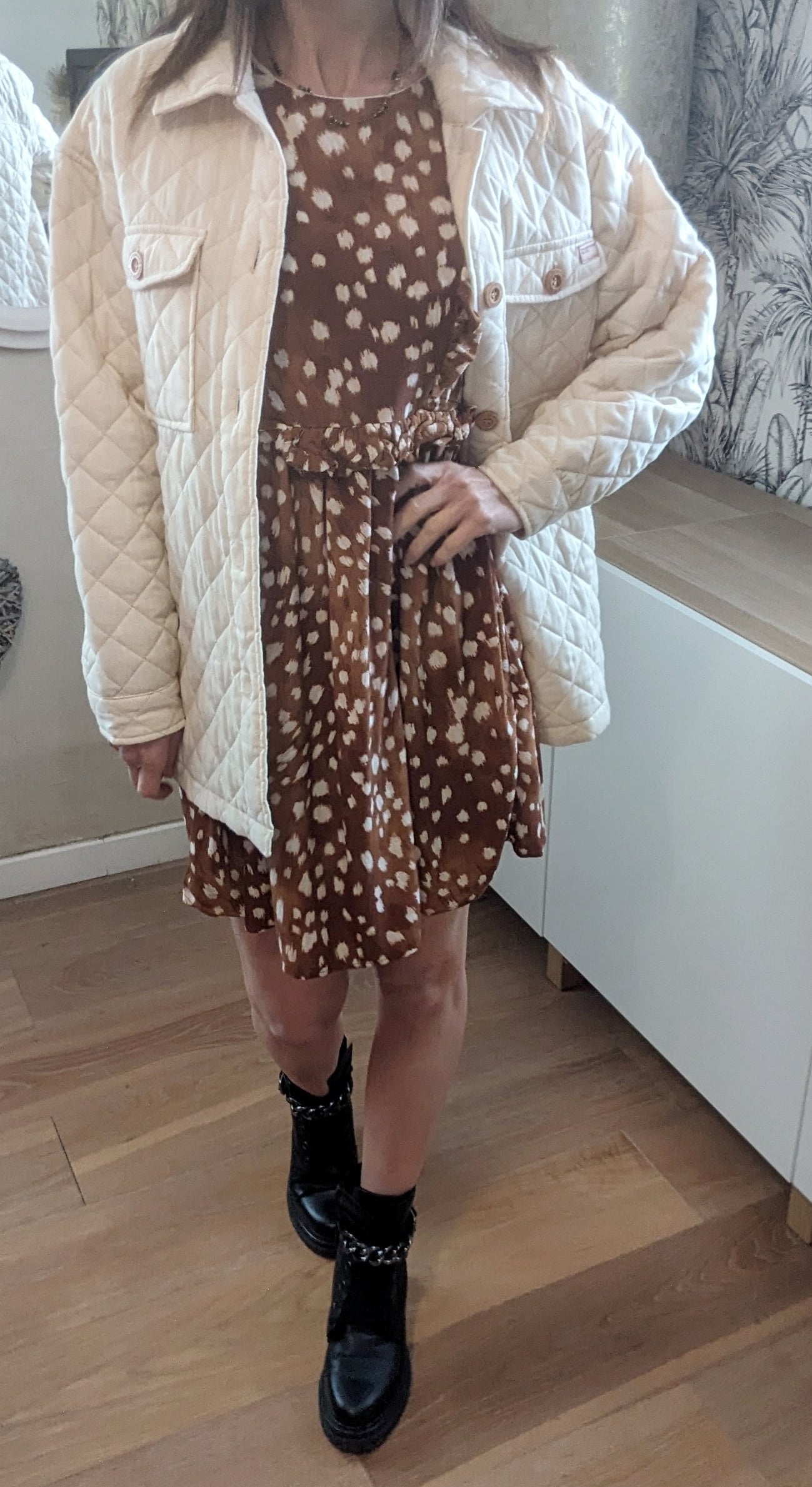 Robe zara camel sale