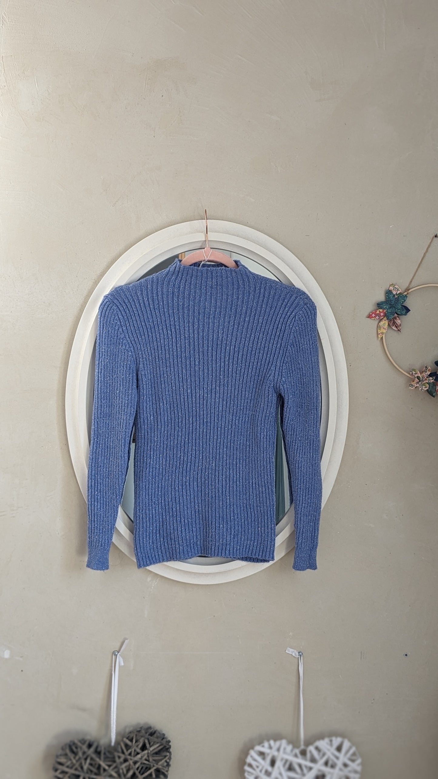 Pull bleu lavande - Made in Italy - 36