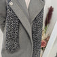 Manteau long gris - Stradivarius - 38