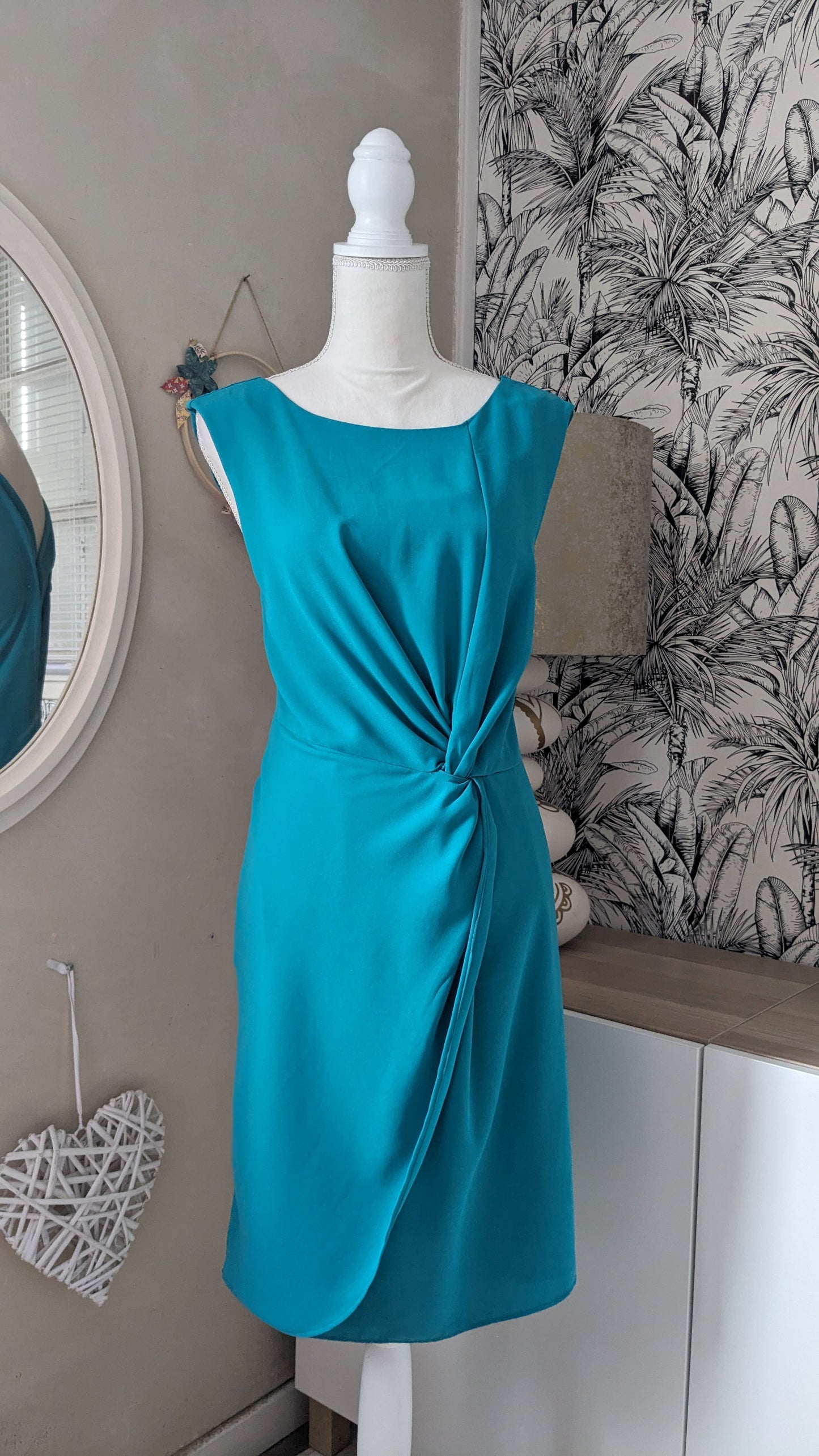 Robe drapée turquoise - Riu - 42