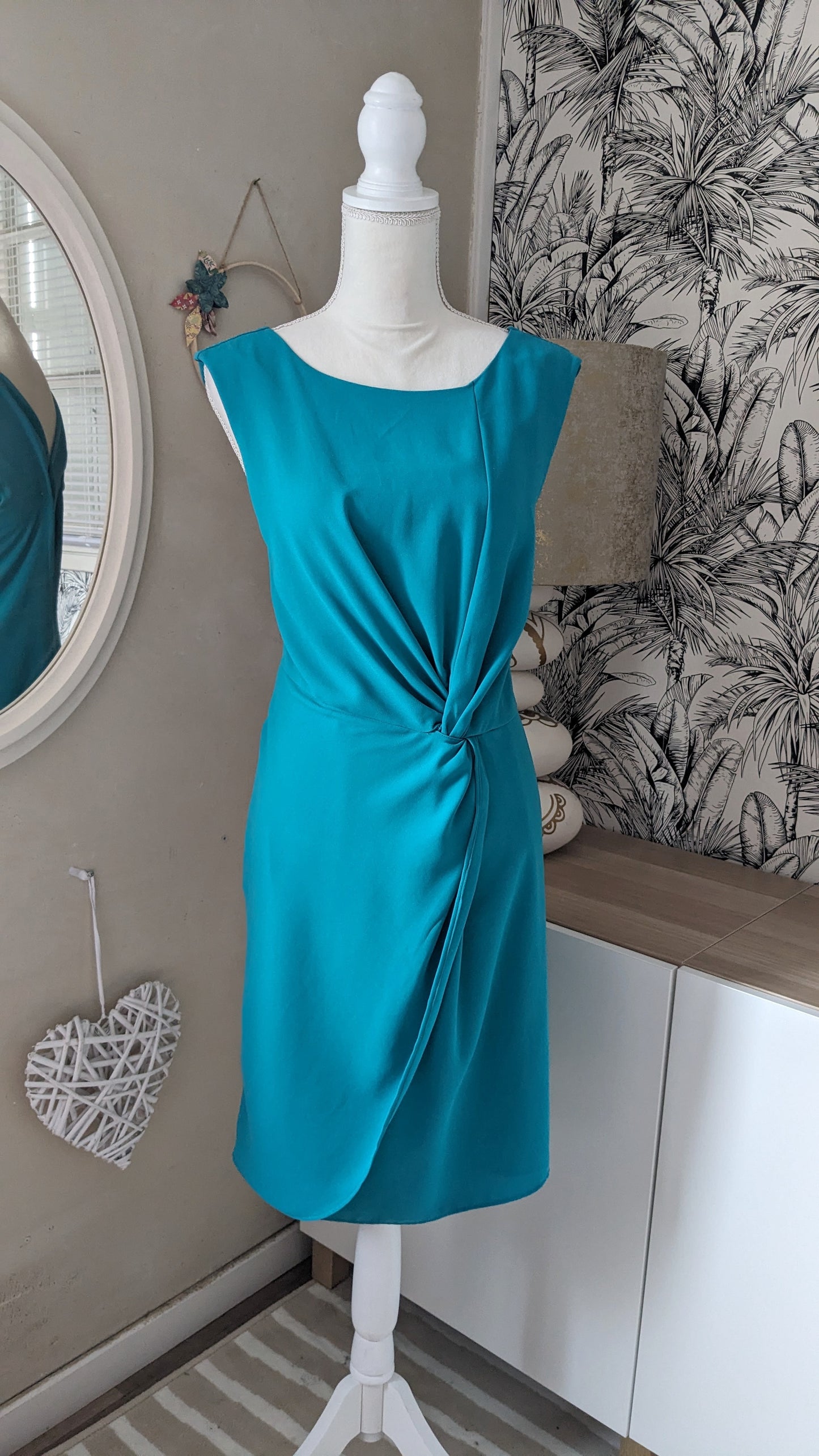 Robe drapée turquoise - Riu - 42