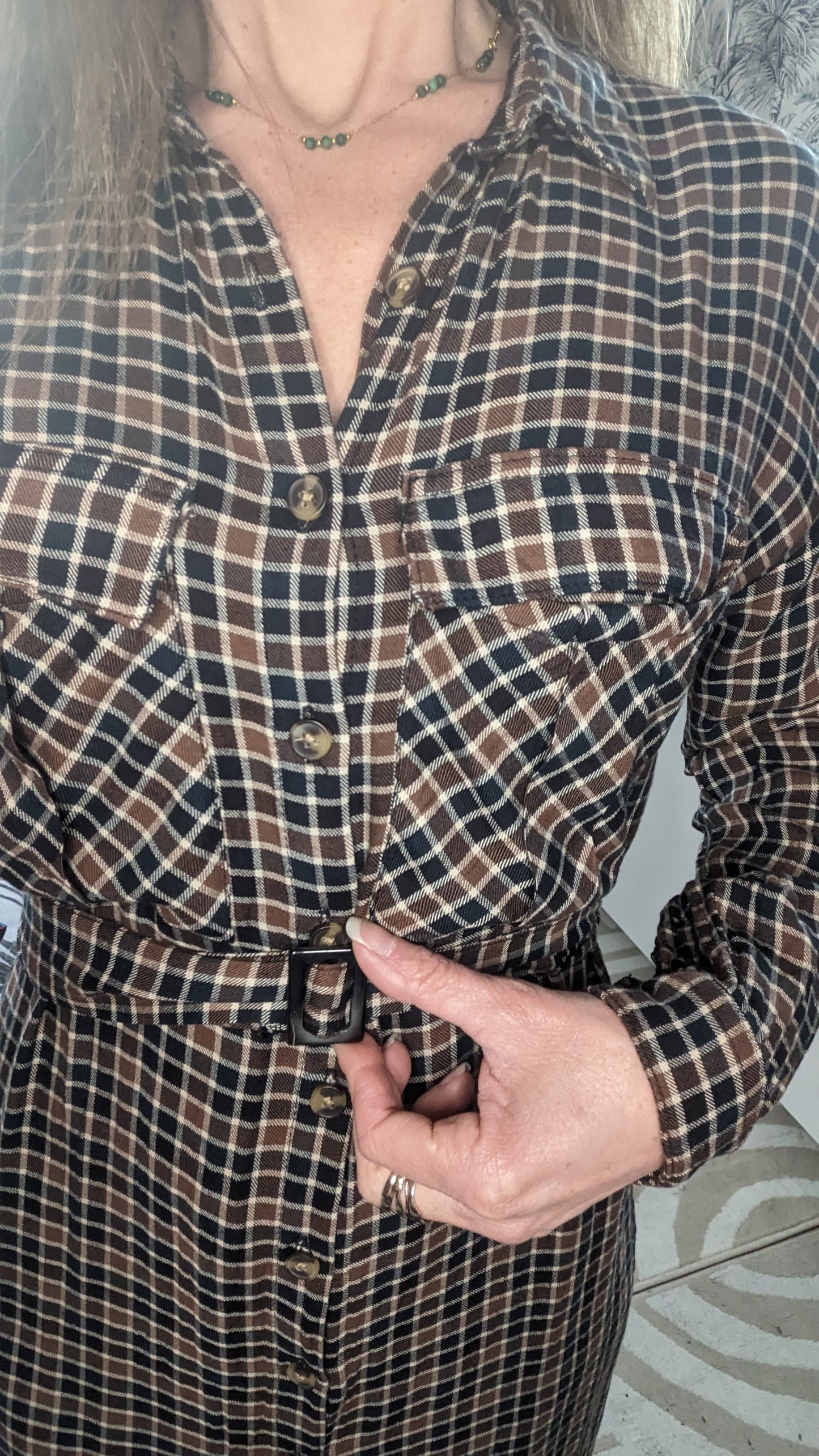 Robe chemise à carreaux - Cropp - 34/36