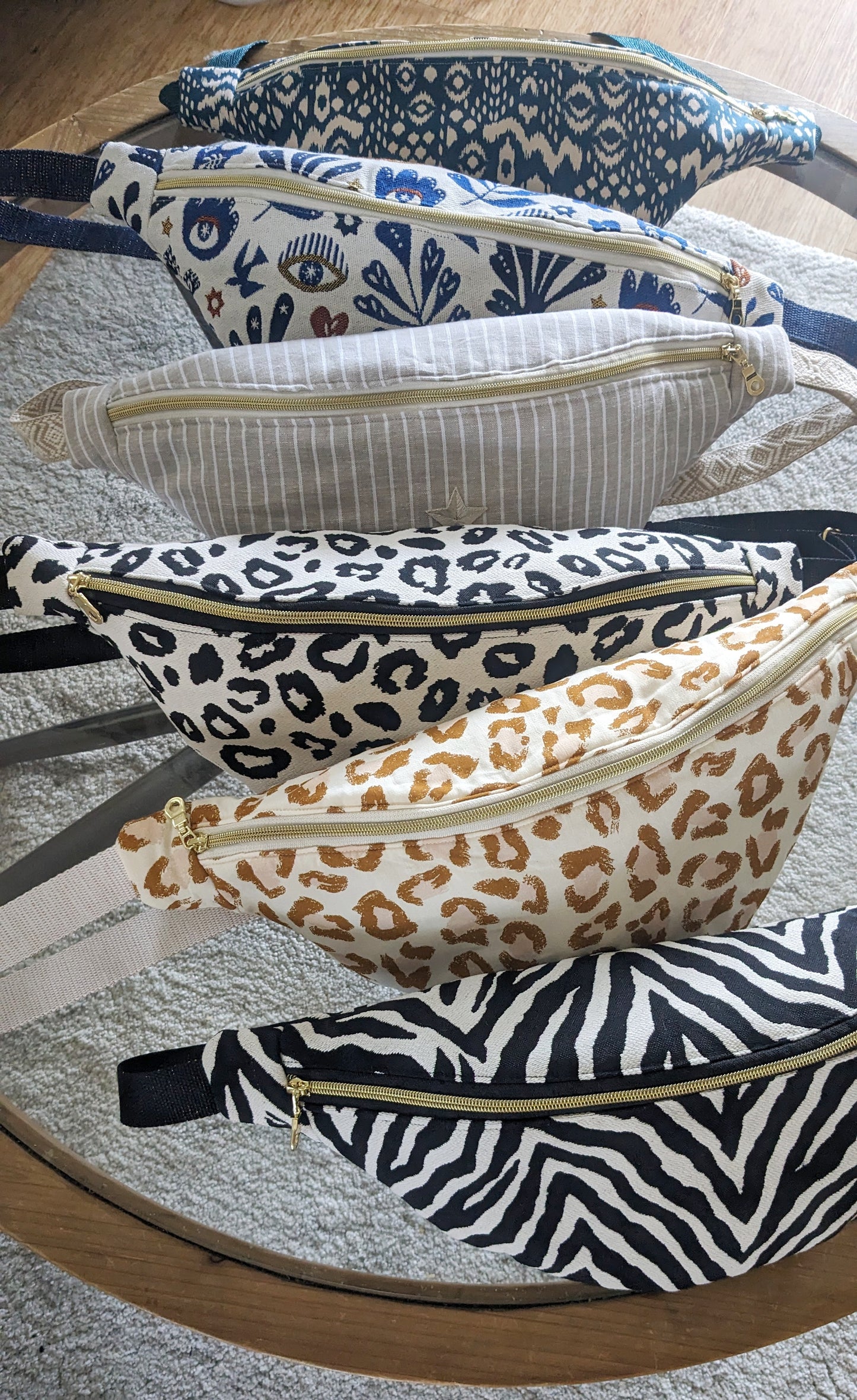 Création Sac banane animalier beige rosé - By Armelle - TU