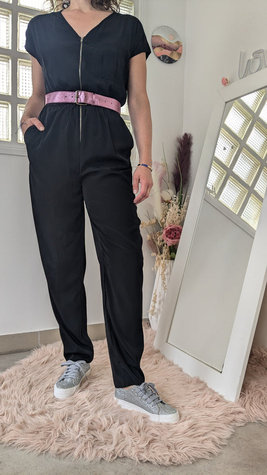 Combi-pantalon souple noir - atmosphère - 38/40