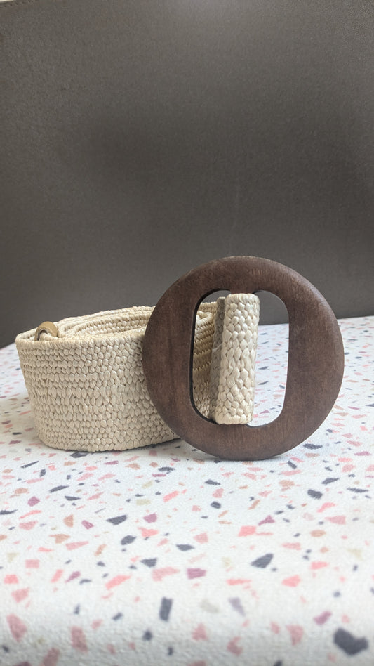 Ceinture beige ethnique - Boutique indépendante - TU