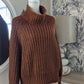 Pull marron col montant - H&M - 42