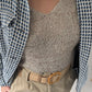 Pull beige sequins voile - La Halle - 40