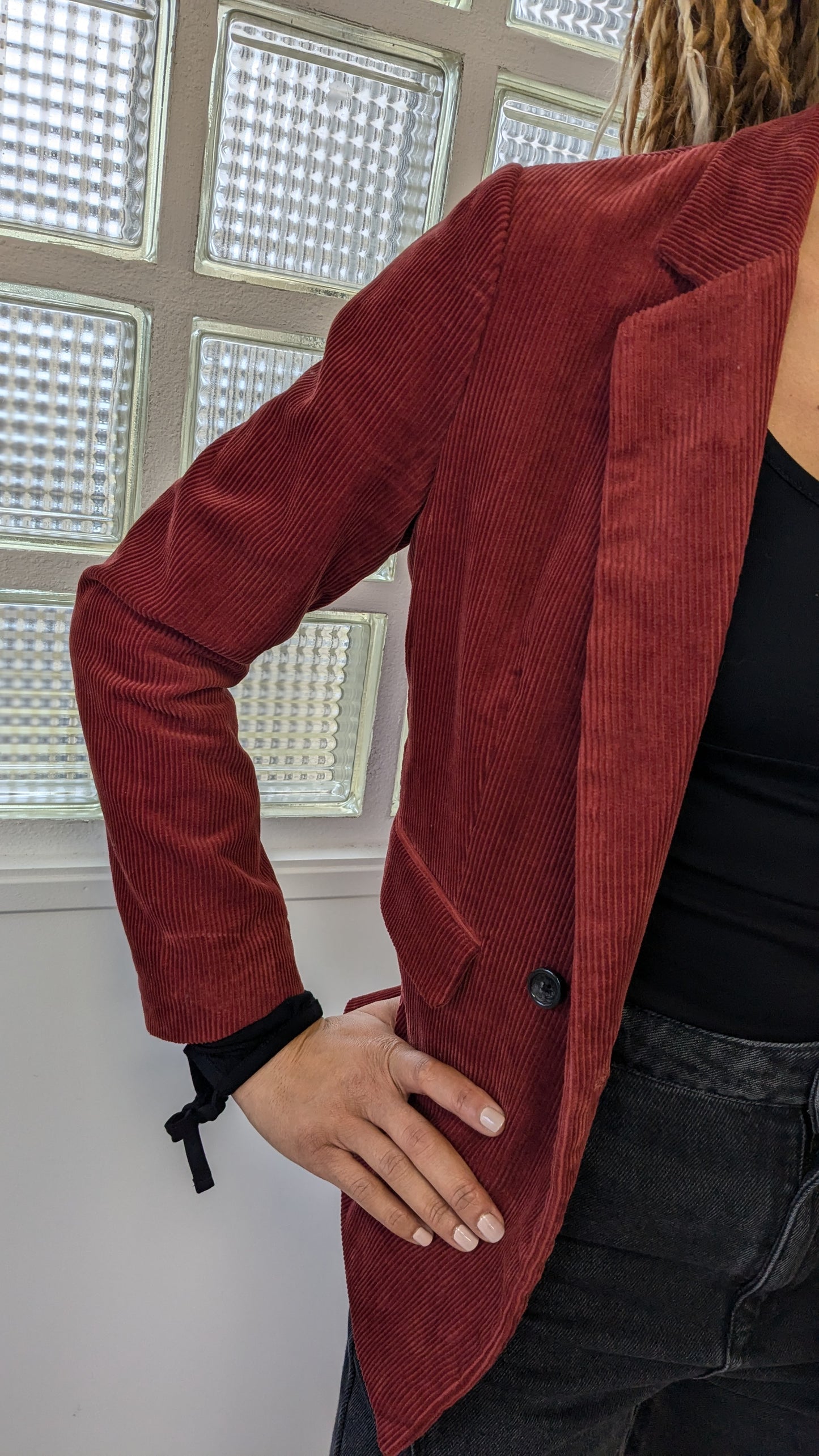 Blazer velours bordeaux - 38/40