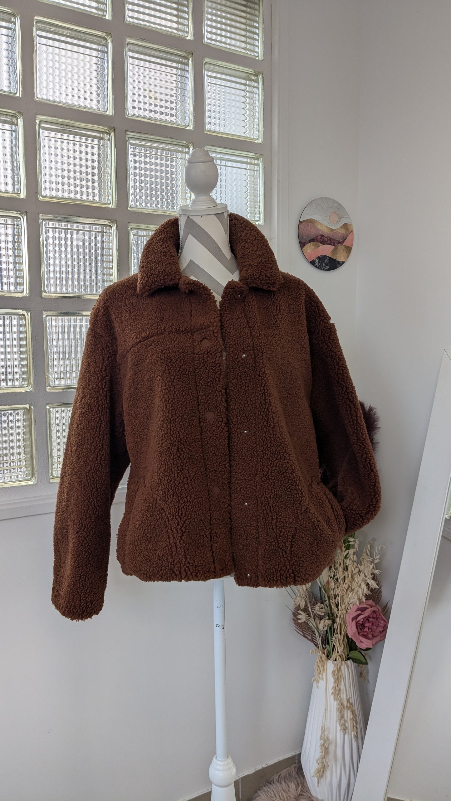 Manteau veste moumoute marron - Pimkie - 38/40