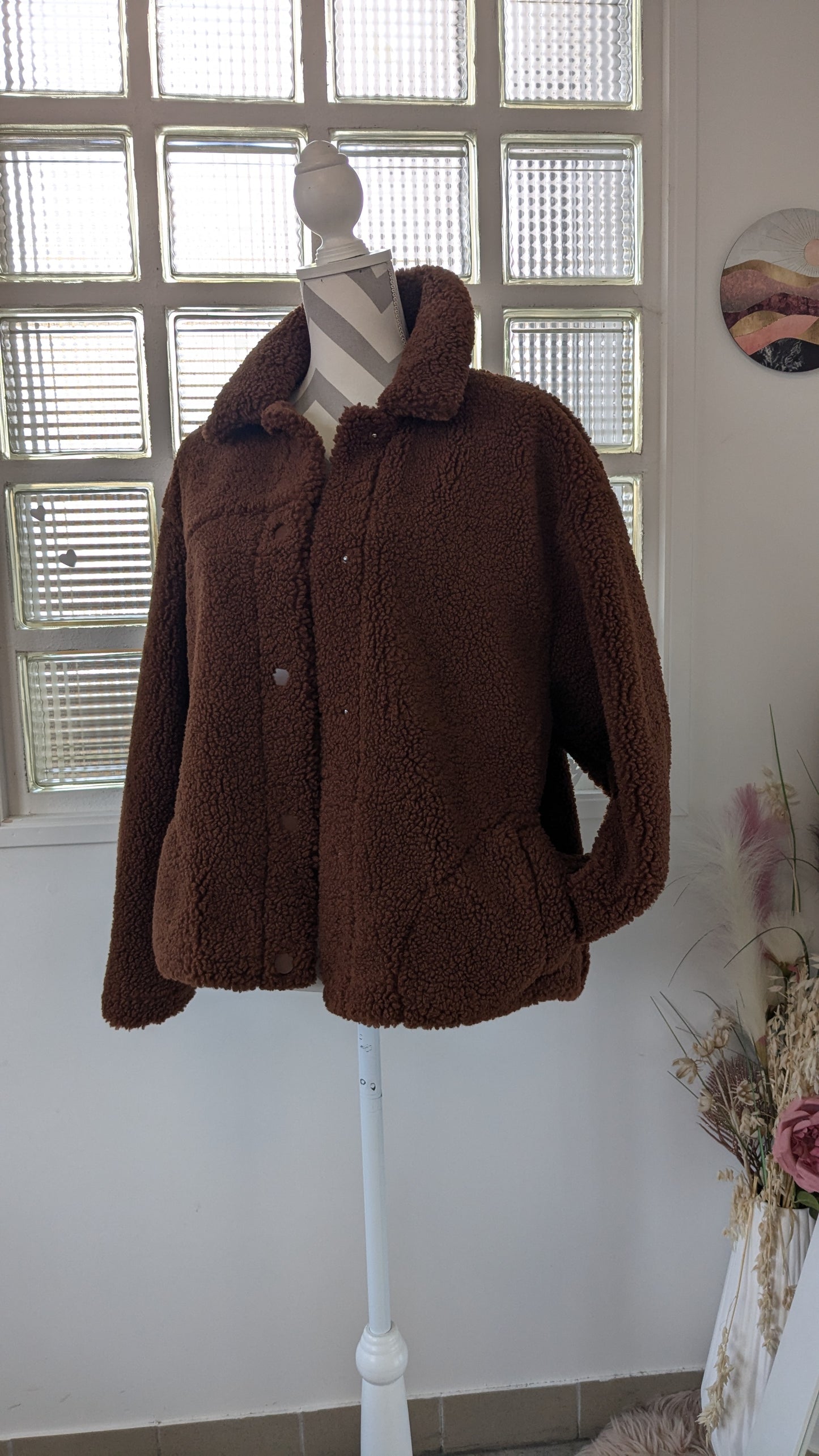 Manteau veste moumoute marron - Pimkie - 38/40