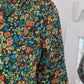 Blouse chemise fleurie vert - Gémo - 36