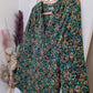 Blouse chemise fleurie vert - Gémo - 36