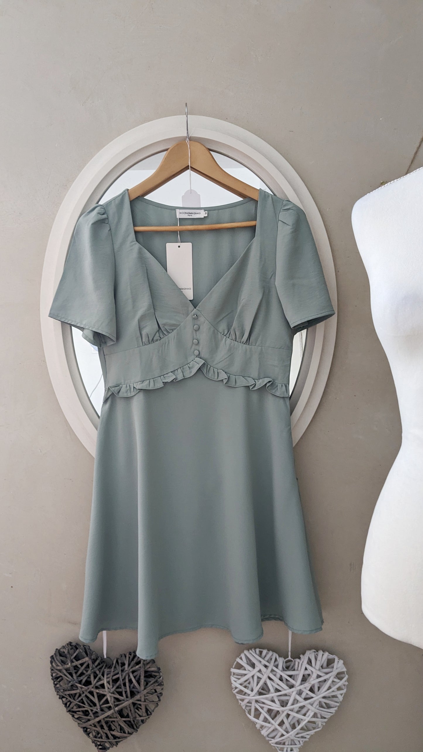 Neuve robe vert d' eau - Ikoone et Bianca - 38