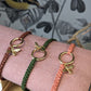 Bijoux Bracelet tissage et plaqué or - La Perleuse en série - TU