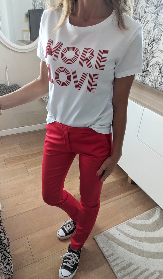 Pantalon rouge chic - Zara - 34