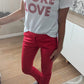 Pantalon rouge chic - Zara - 34