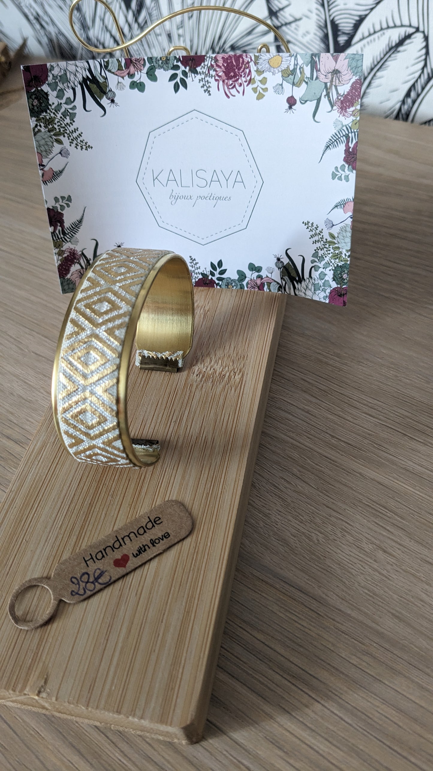 Bijoux Neuf bracelet manchette - Création nantaise Kalisaya - TU
