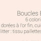 Bijoux Boucles d'oreilles Bonnie Minuit - Création Jeanne et JO - TU