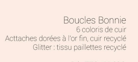 Bijoux Boucles d'oreilles Bonnie Happy Kaki  - Création Jeanne et JO - TU