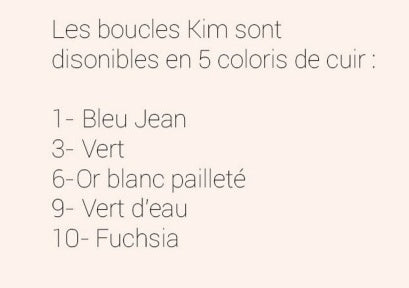 Bijoux Neuf Boucles d' oreilles Kim bleu jeans - Jeanne et JO - TU