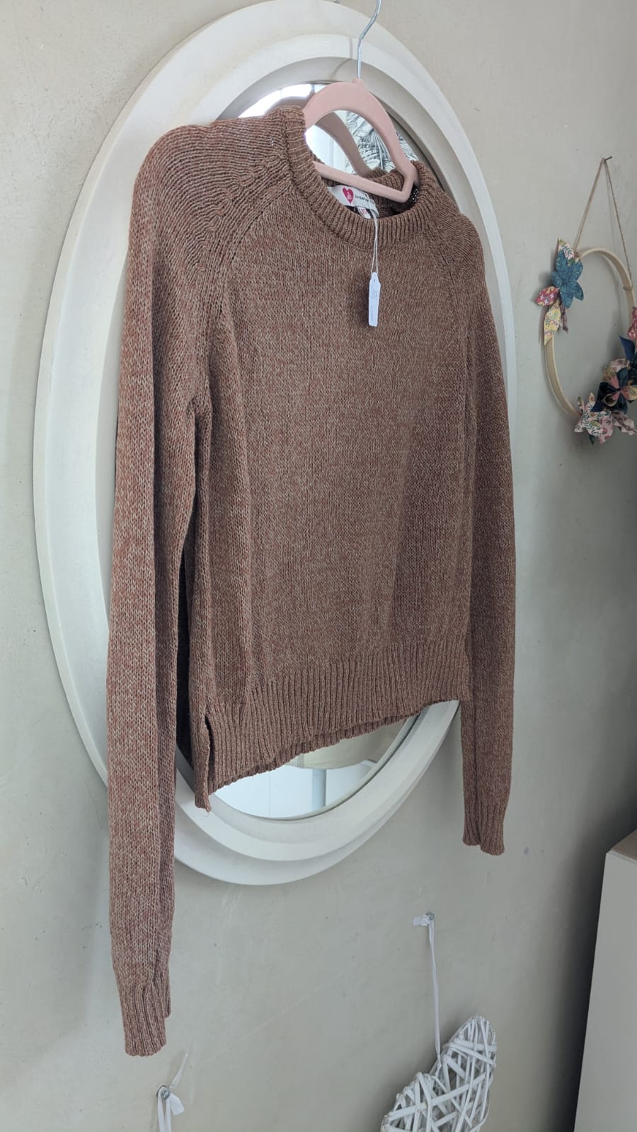 Pull marron chiné - Koton - 34/36