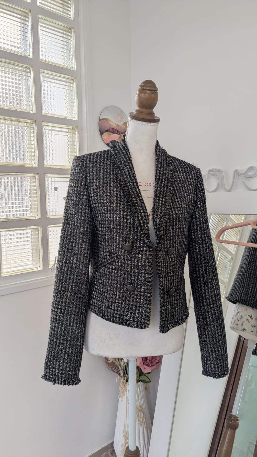 Veste blazer Tweed courte - Promod - 40