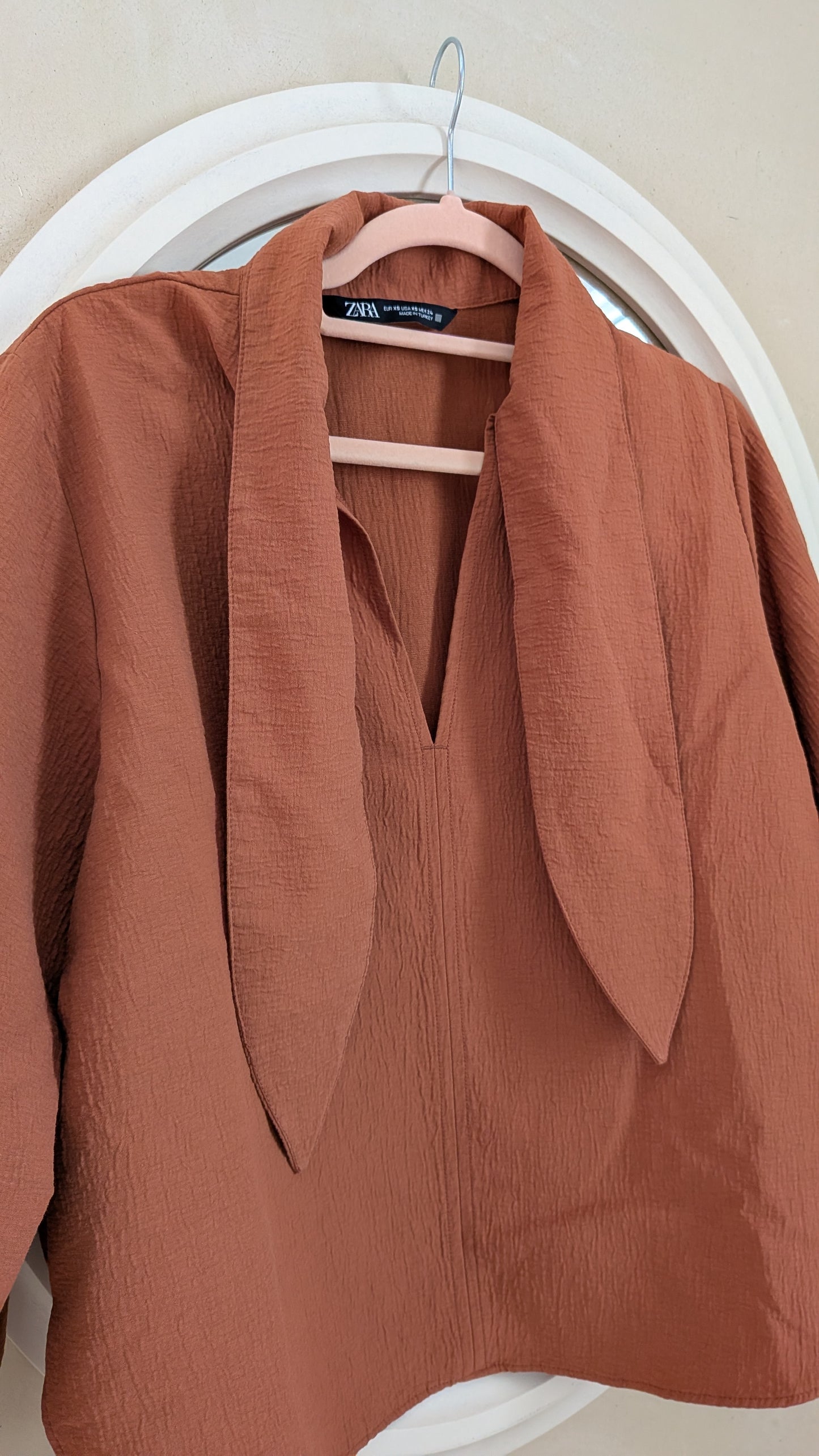Blouse texturée safran - Zara - 34