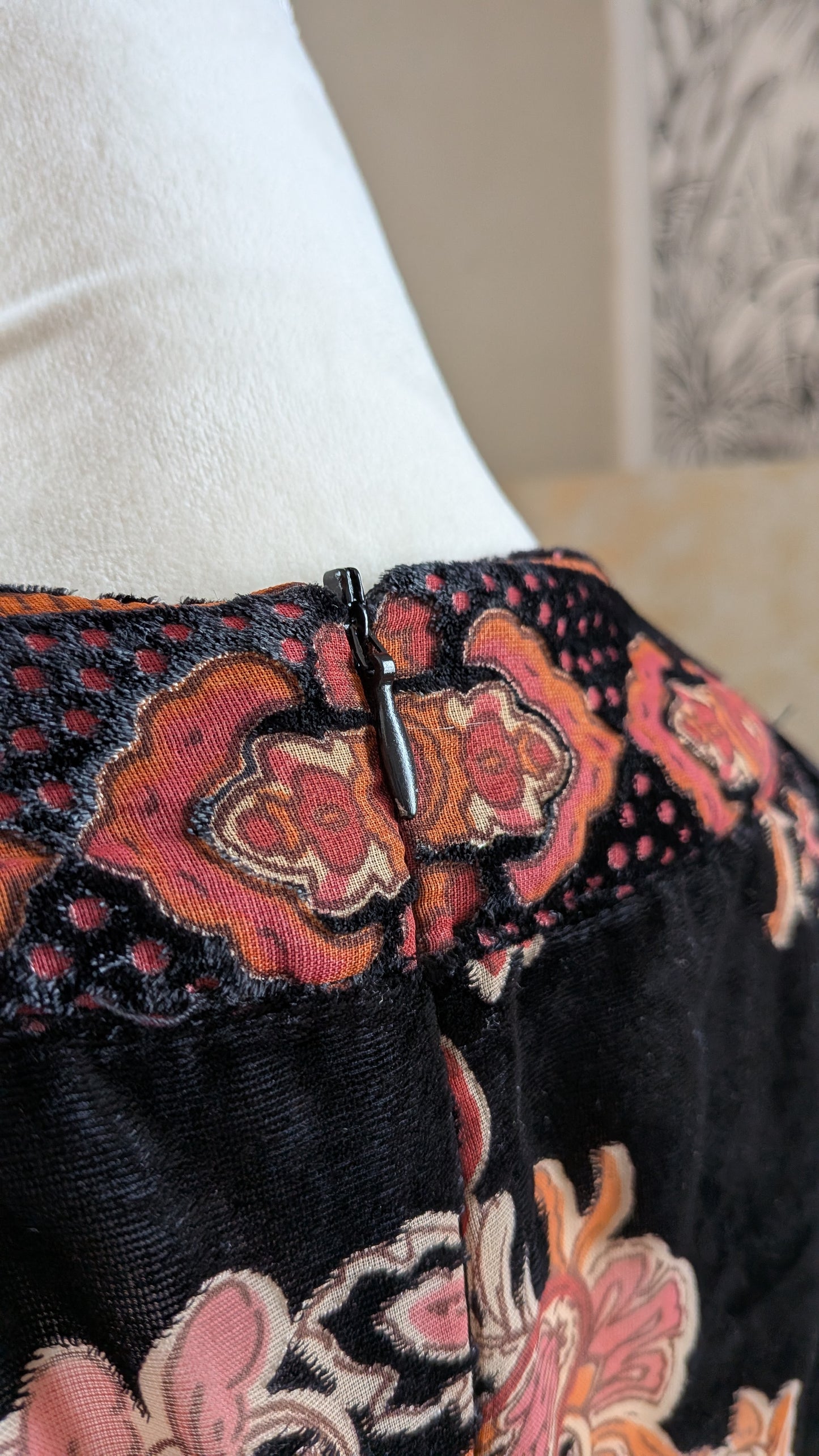 Robe velours bohème chic - Zara - 36