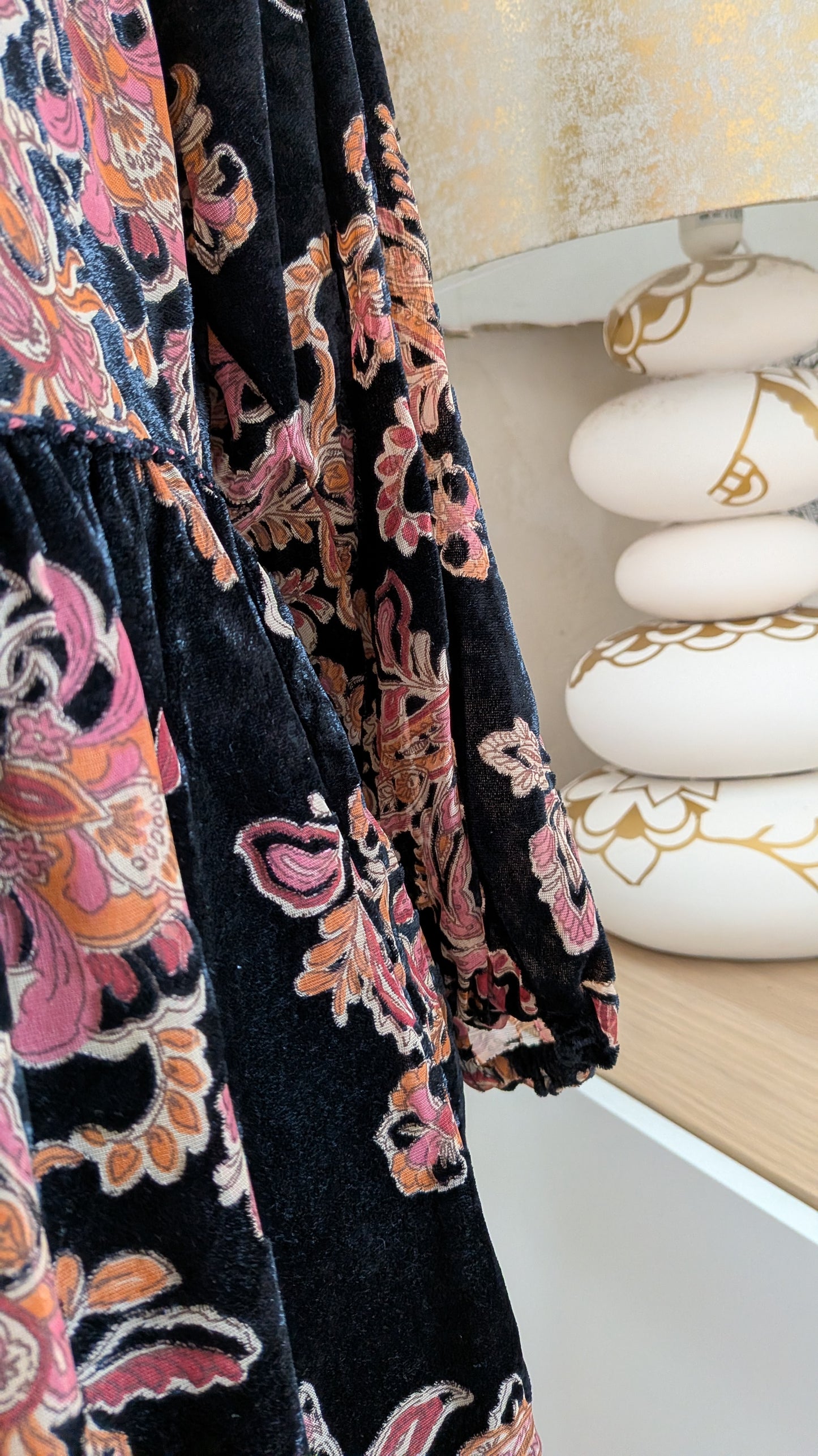 Robe velours bohème chic - Zara - 36