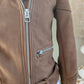 Perfecto suédine chocolat - Zara - 34/36