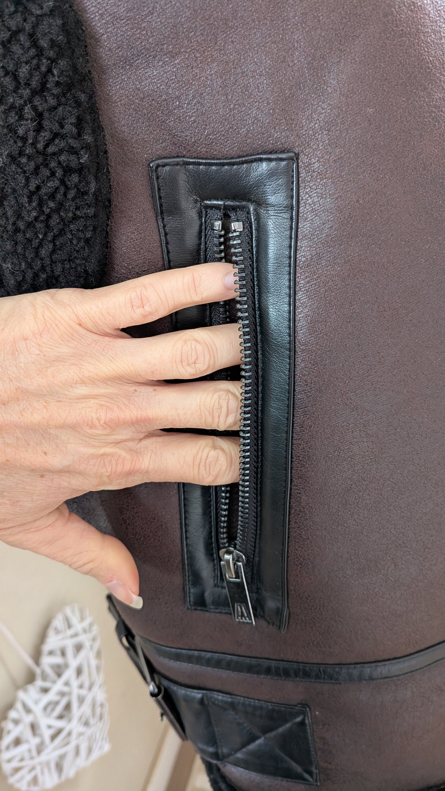 Veste fourrée sans manches - Amisu - 36