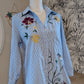 Chemise rayée fleurie - Lilie Rose - TU