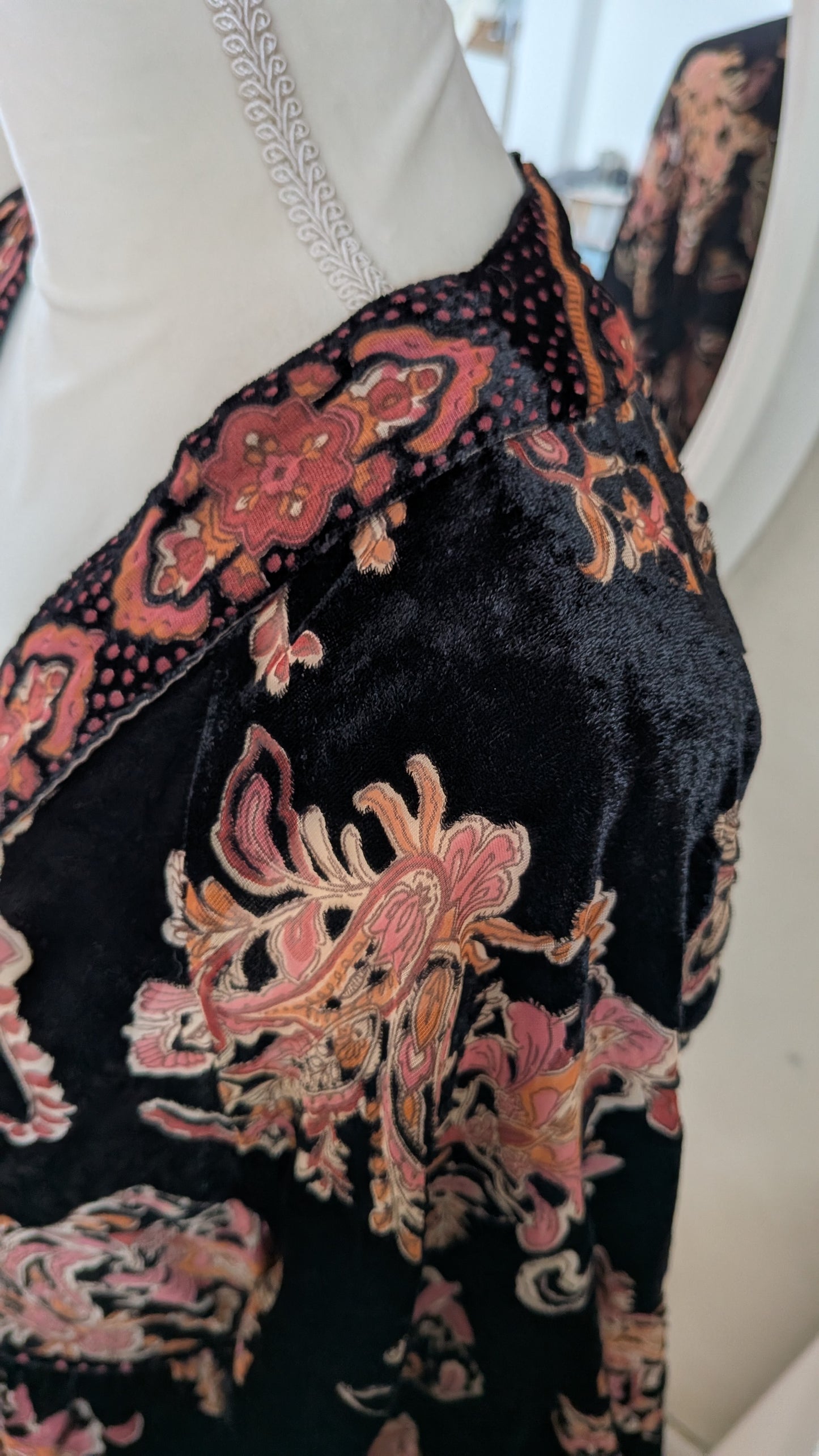 Robe velours bohème chic - Zara - 36