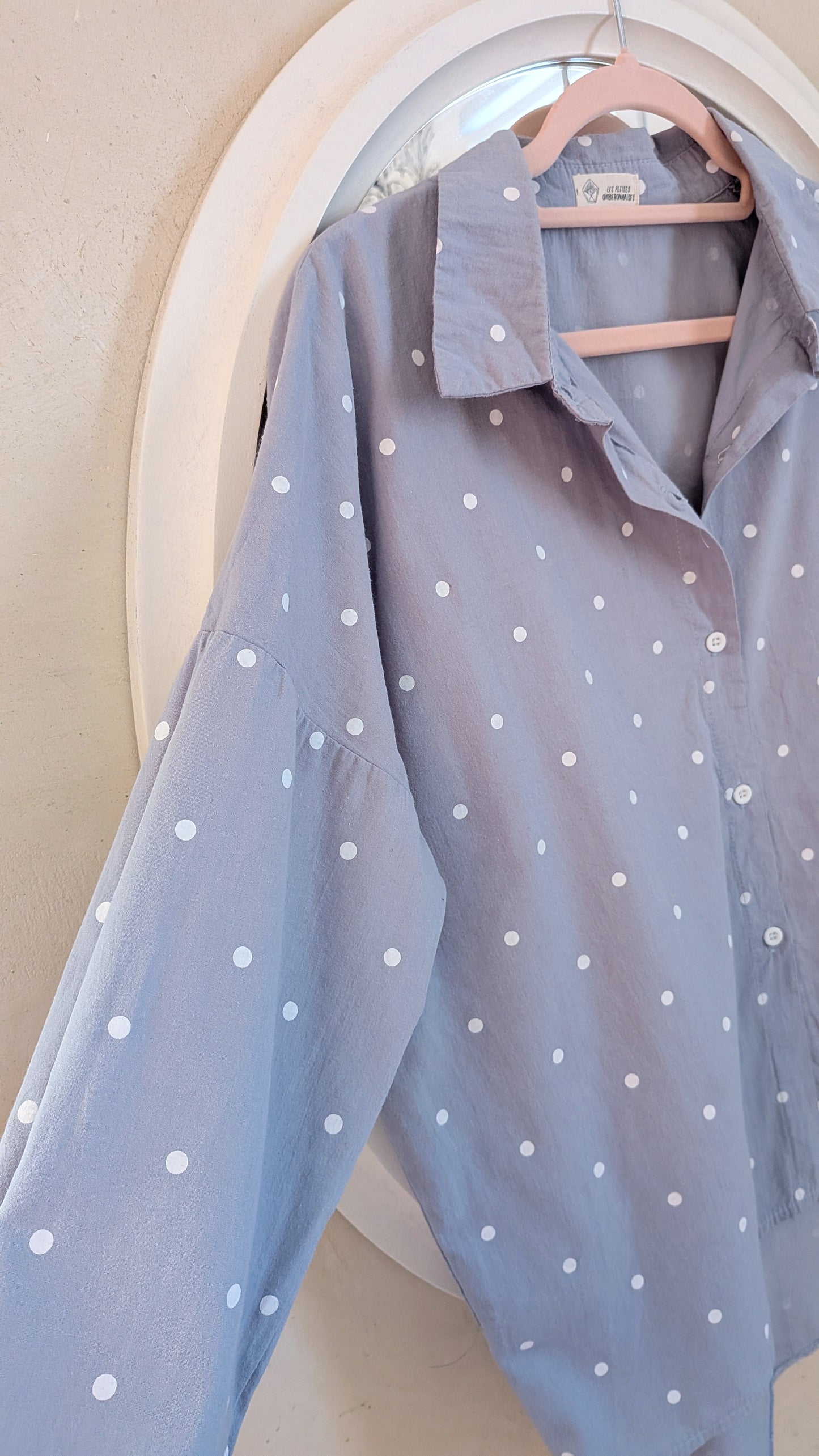 Chemise pois coton- La petite quiberonnaise - TU