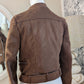 Perfecto suédine chocolat - Zara - 34/36