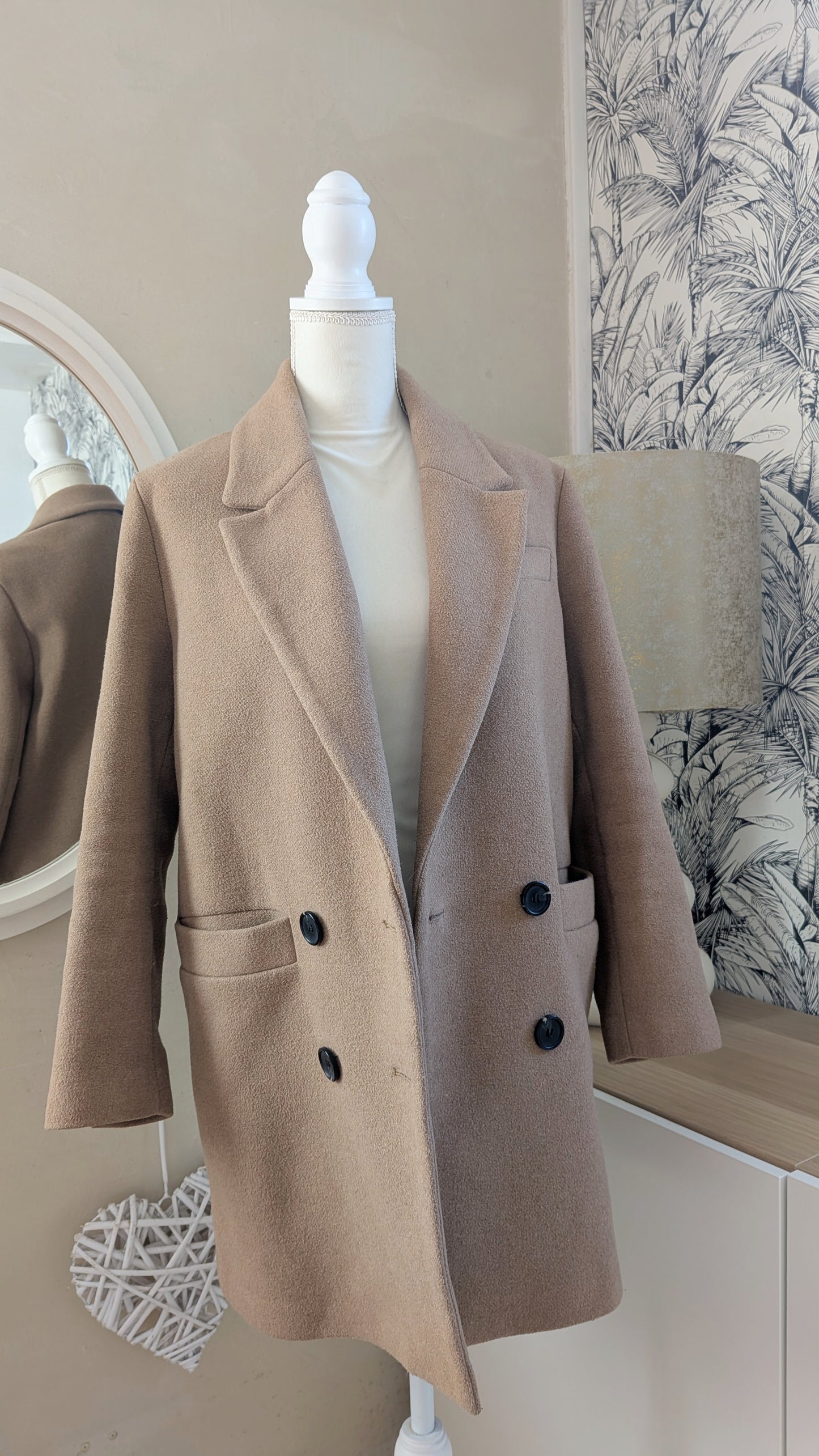 Manteau caban camel - Zara - 34 au 38