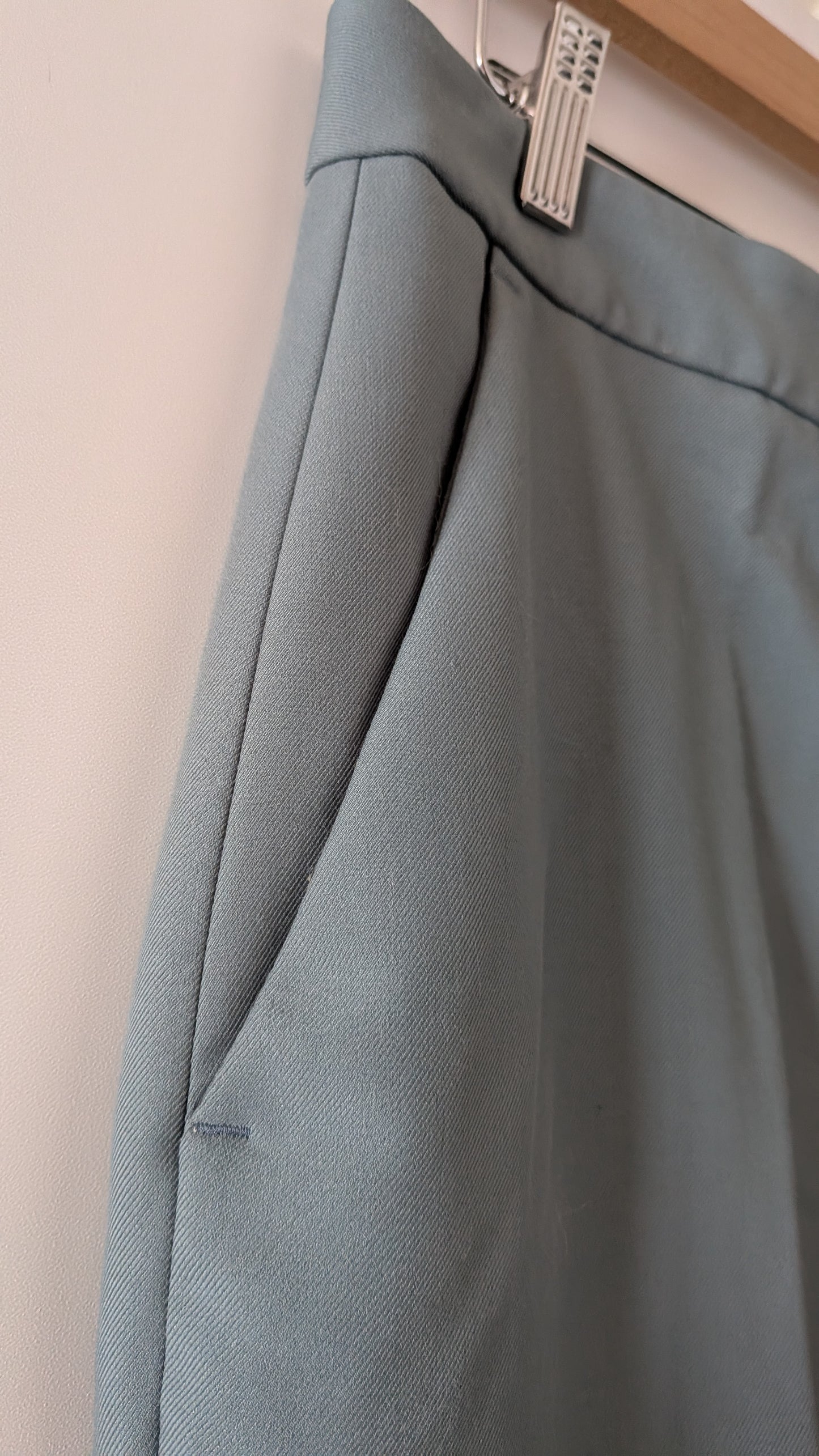 Pantalon chic vert d' eau - Zara - 42