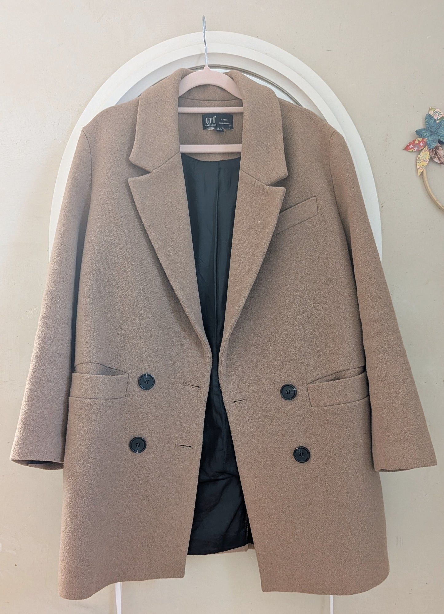 Manteau caban camel - Zara - 34 au 38