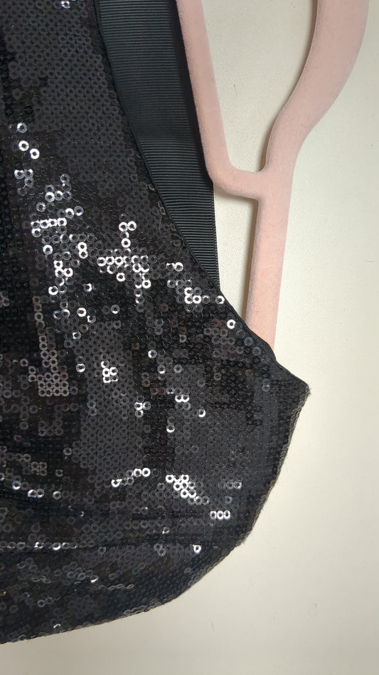 Robe courte noir sequins - Stradivarius - 38/40