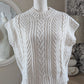 Pull sans manches blanc crème  - H&M - 38