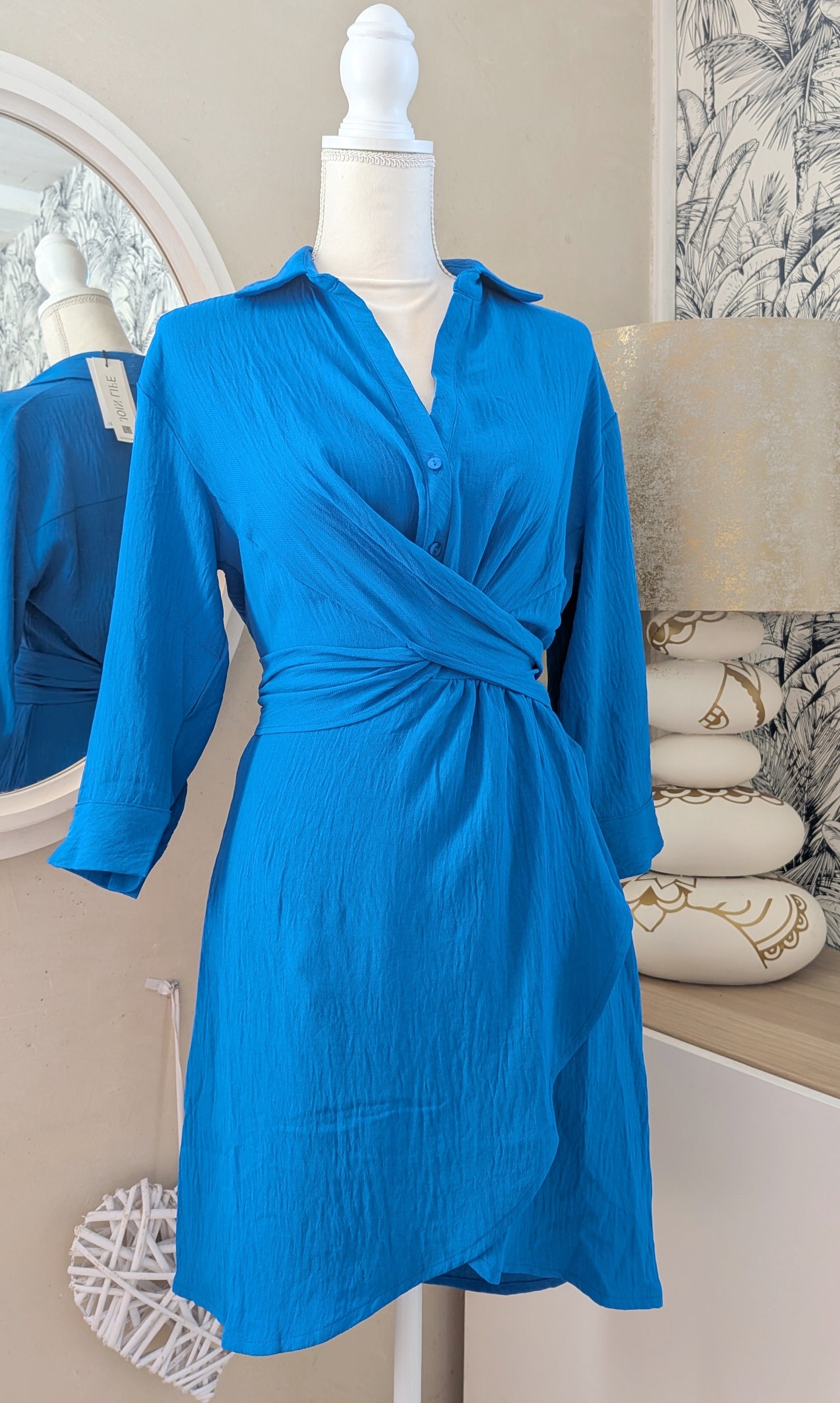 Neuf robe bleu lumineux - Stradivarius - 36