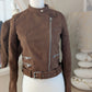 Perfecto suédine chocolat - Zara - 34/36